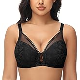 FallSweet Lace Push Up Bras for Women Underwire Padded Add one Cup Bra in Lace Sexy Brassiere
