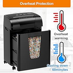 Suntiko Paper Shredder, 18-Sheet Cross Cut Level