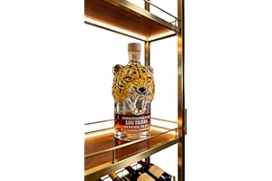 Tiger Shaped Glass Whiskey Decanter, 3D Animal Design, 300ml Capacity, Unique Gift Bottle for Whiskey Lovers and Pet Enthusia