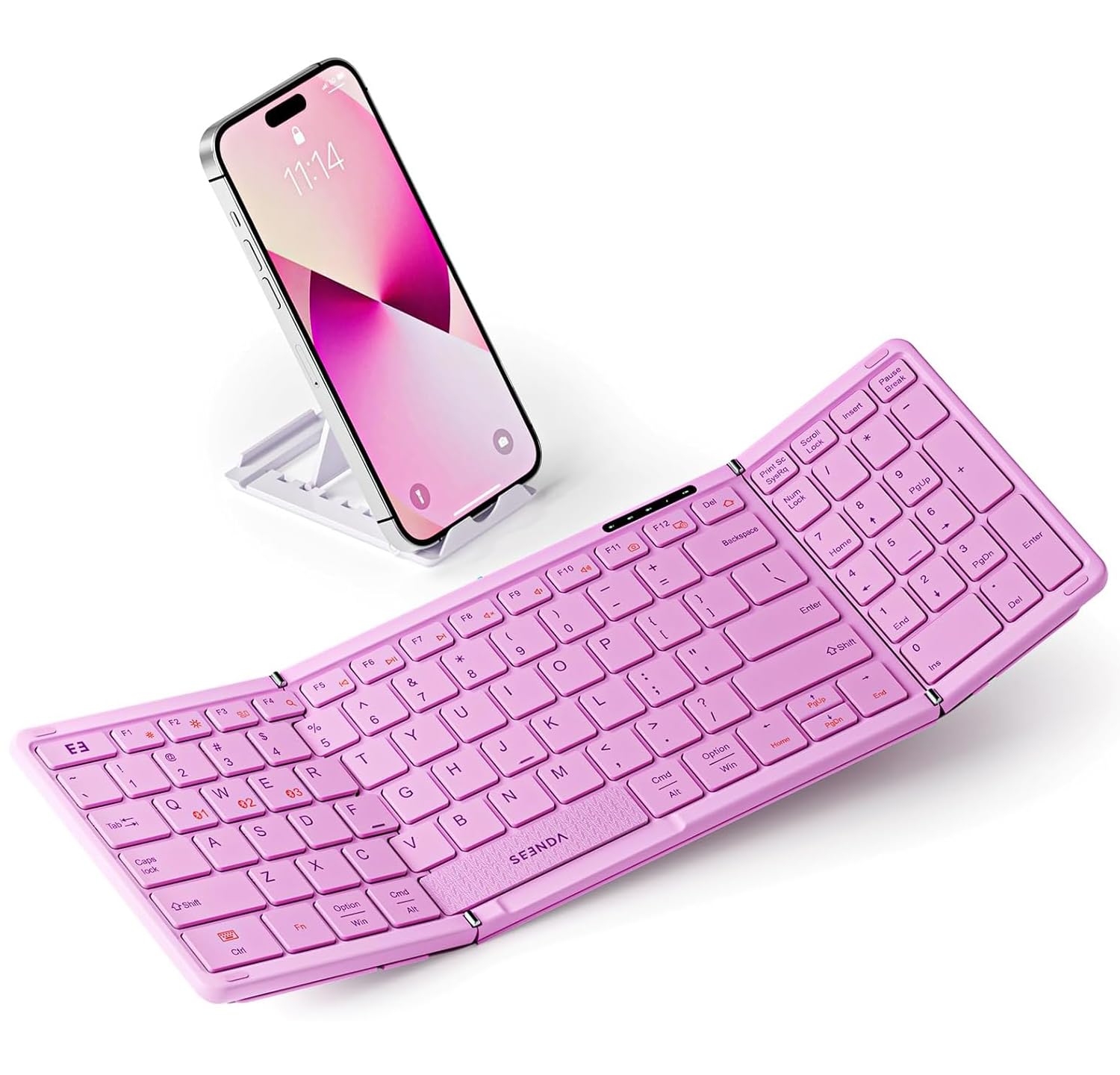 seenda Foldable Bluetooth Keyboard for Travel, Portable Wireless ...