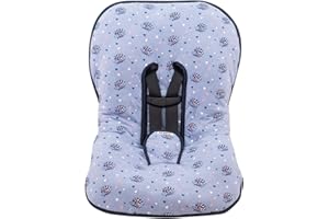 JYOKO Kids Universal Padded Cover Liner for Baby car seat Gr 0/100% Cotton Made (Compatible with Maxi COSI, Chicco, Mico, Evenflo, Mesa, Britax and More) (Spike)