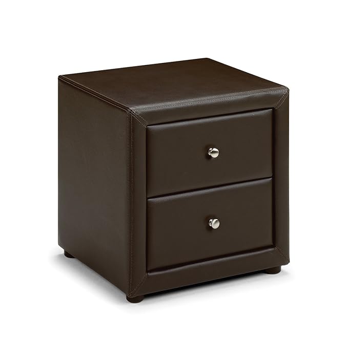 Vienna Faux Leather Bedside Table Amazon.co.uk Kitchen & Home