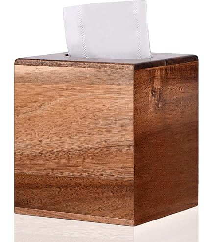 Mkono Tissue Box Cover Macrame Vierkante Open Bodem Tissue Box Houder