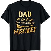 Magical Dad Manager of Mischief Birthday Family Matching T-Shirt