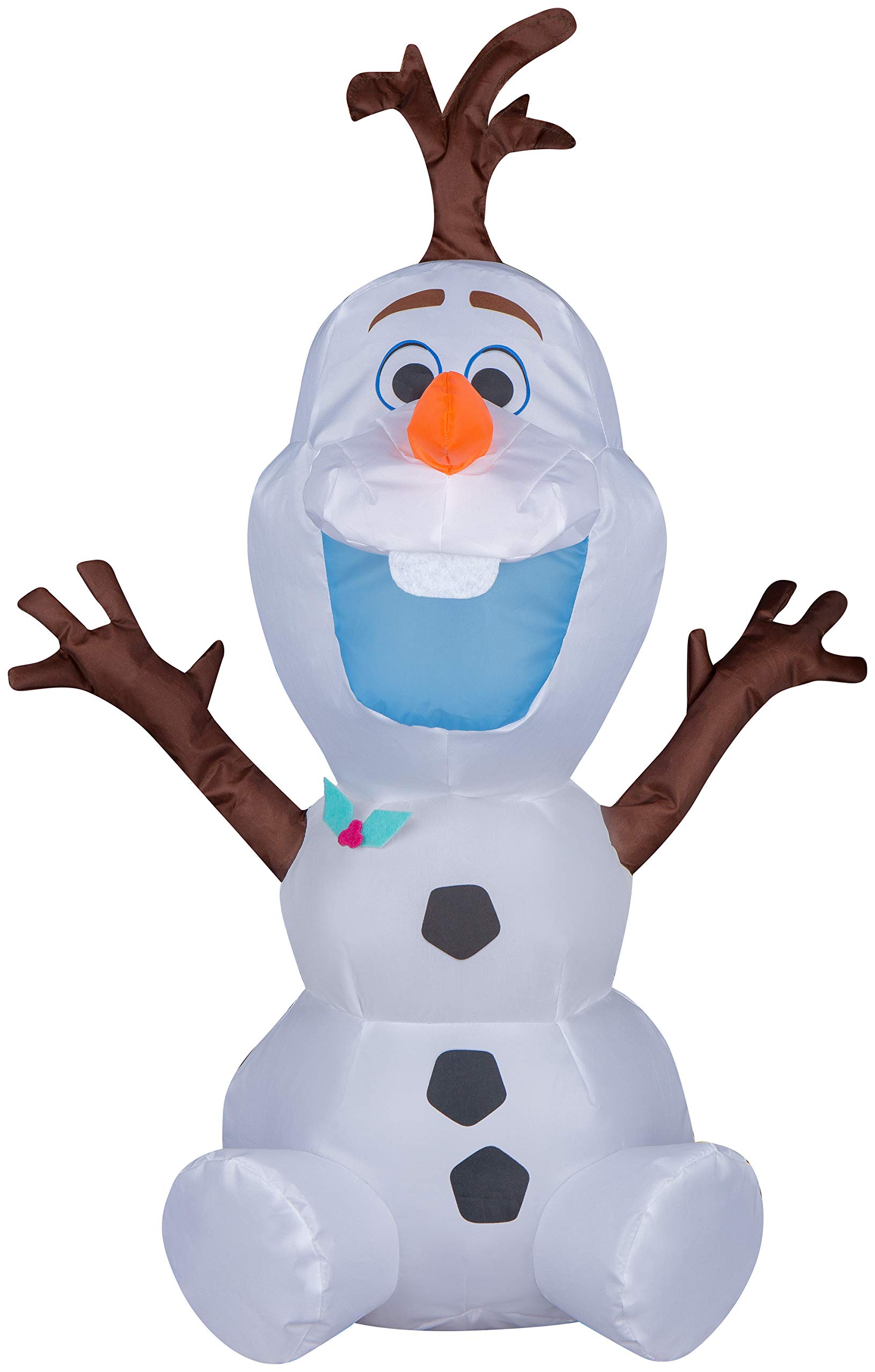 Photo 1 of Gemmy Airdorable Christmas Airblown Inflatable Olaf Disney, 2 ft Tall, White