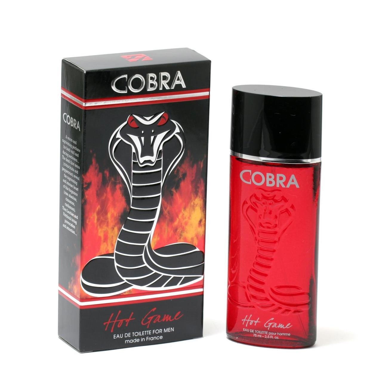 Cobra Hot Game for men 2.5oz EDT spray by Jeanne Arthes (746480029185)