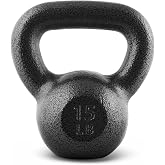 CAP Cast Iron Kettlebell Singles &amp; Sets, Wide Handle, Flat Base