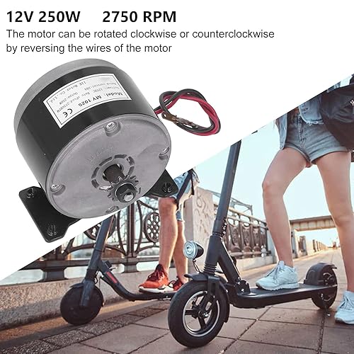 electric scooter my1025 CYSFETENA High Speed Brush Motor, 12V 250W 2750Rpm MY1025 Brushed