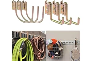 JIMIKAY 6 Pack E-Track J-Hooks Heavy Duty J Hook Fitting with Spring Fitting Attachments, Enclosed Trailer Cargo Management Use as Hanger, Shelf Bracket,Pickup,Cargo Semi-Trucks Trailer Hang Tools etc.