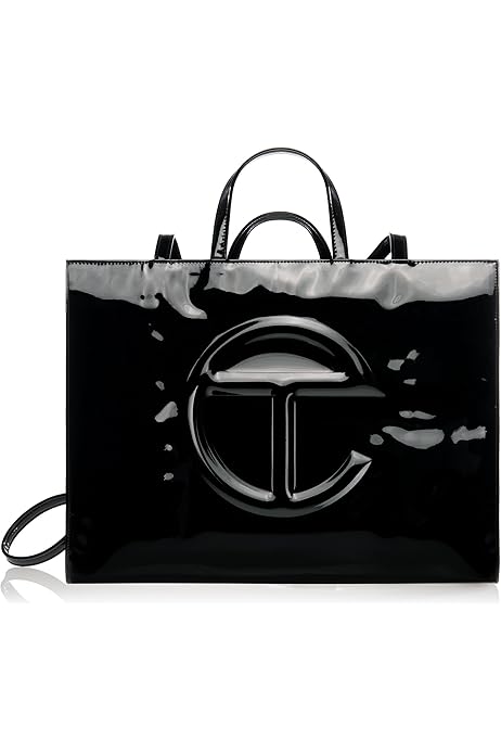 TELFAR Medium Shopping Bag - Greenscreen Patent: Handbags: Amazon.com