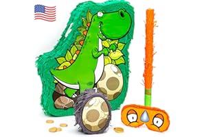 JitteryGit Dinosaur Pinata Treasure Hunt Game | Birthday Party Complete Set | 13 X 11 In | Includes - Dino Piñata, Egg (Mini)