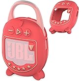 JCHPINE Silicone Cover Case for JBL Clip 5 Ultra Portable Bluetooth Speaker, Protective Skin Accessories for JBL Clip 5 Pro Sound Bluetooth Speaker Stand Up (Only Case) (Red)