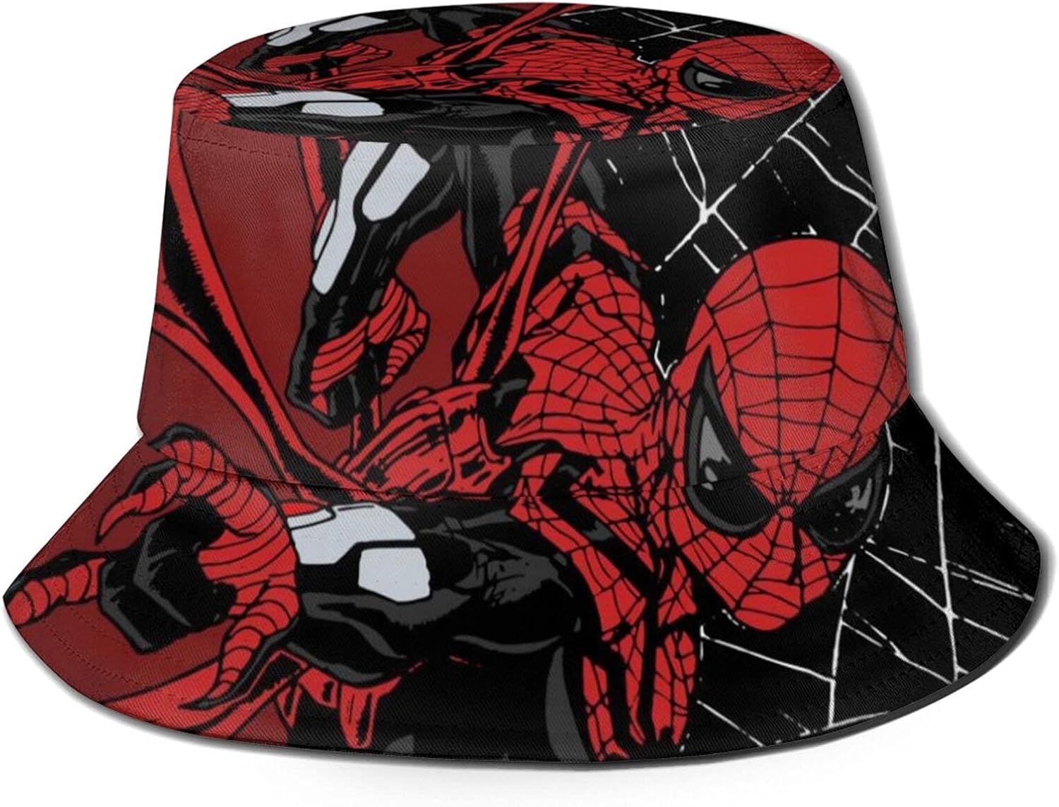 Spiderman Bucket Hat Fishing Hat 5658cm Soft Polyester Fabric Unisex