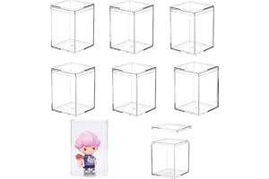 KISSYOU Acrylic Box for Display 8 Pieces Clear Box with Lid Treat Easter Gift Candy Box Jewelry Storage Container for Cosmetics Makeup Graduation Party Favor Box (3.7x 2.5x2.2 Inch)