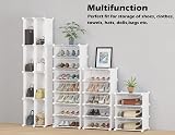 HOMIDEC 10-Tier Shoe Rack Dustproof Narrow Tall Storage Cabinet Door Hook view 6