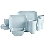 Gibson Home Soho Grayson Square Melamine Dinnerware