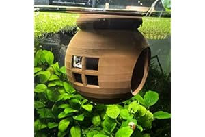 3DAquaticSolutions Floating Cozy Betta House, Natural Floating Betta Hide Out, Aquarium Hammock, Relaxing & Stress Relief, Su