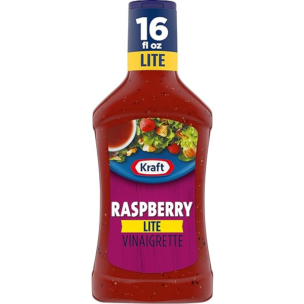 KRAFT LITE RASPBERRY VINAIGRETTE, 16 FL OZ BOTTLE