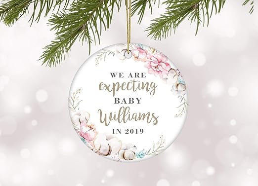 baby announcement ornament