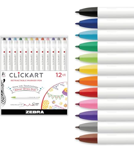 Zebra Sarasa Fineliner – 12 Stück, Schwarz, Für Feines Schreiben & Zeichnen