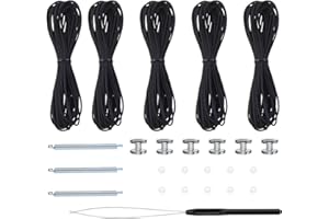 ZRNIDIYR RV Pleated Shade Repair Kit Window Shade (Black)