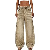 Aelfric Eden Barrel Jeans Retro Loose Jean Pant Casual Wide Leg Baggy Denim Pants Streetwear