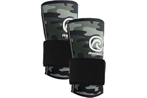 Rehband RX Wrist Support Power Max, 3-in-1 Neoprene Sleeve + Wrap for Strength Training, Protects during Kettlebell Training, stabilizes wrist, forearm protection, Colour:Camo, Size:Medium