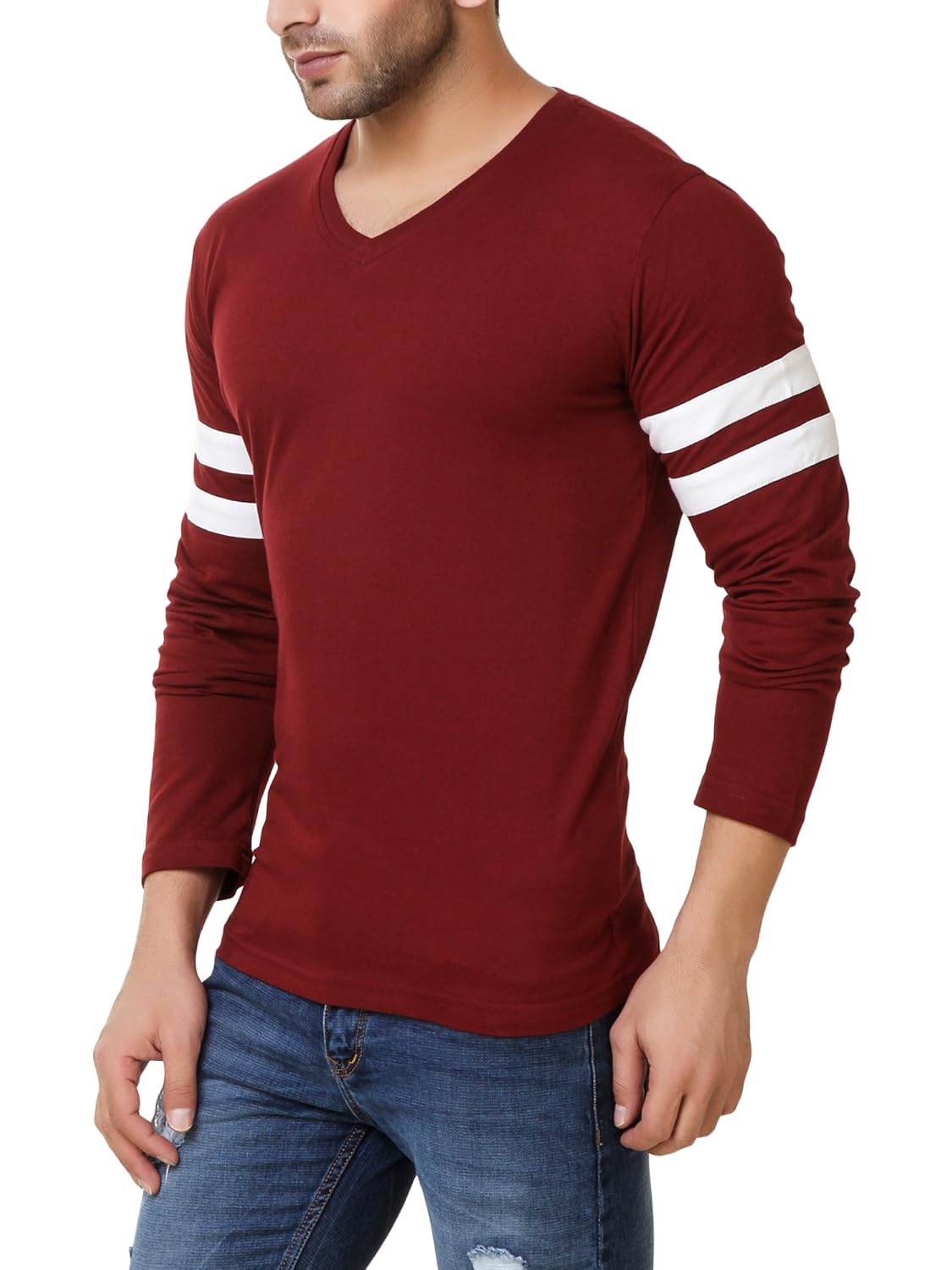 fabstone collection men's cotton v-neck tshirt