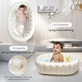 Glenmore Inflatable Baby Bath Tub Foldable Travel Tub 0-12 Months view 4
