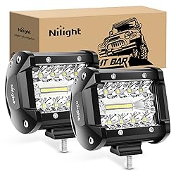 Nilight Led Light Pods 2PC 4Inch 60W Flood Spot