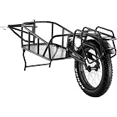 VEVOR Bike Cargo Trailer, 70/275 lbs Load Capacity with Universal Hitch | Foldable Compact Storage &amp; Quick Release 20" Wheels, Fits Most Bike Wheels, Carbon Steel Frame, Heavy-Duty Bicycle Wagon Cart