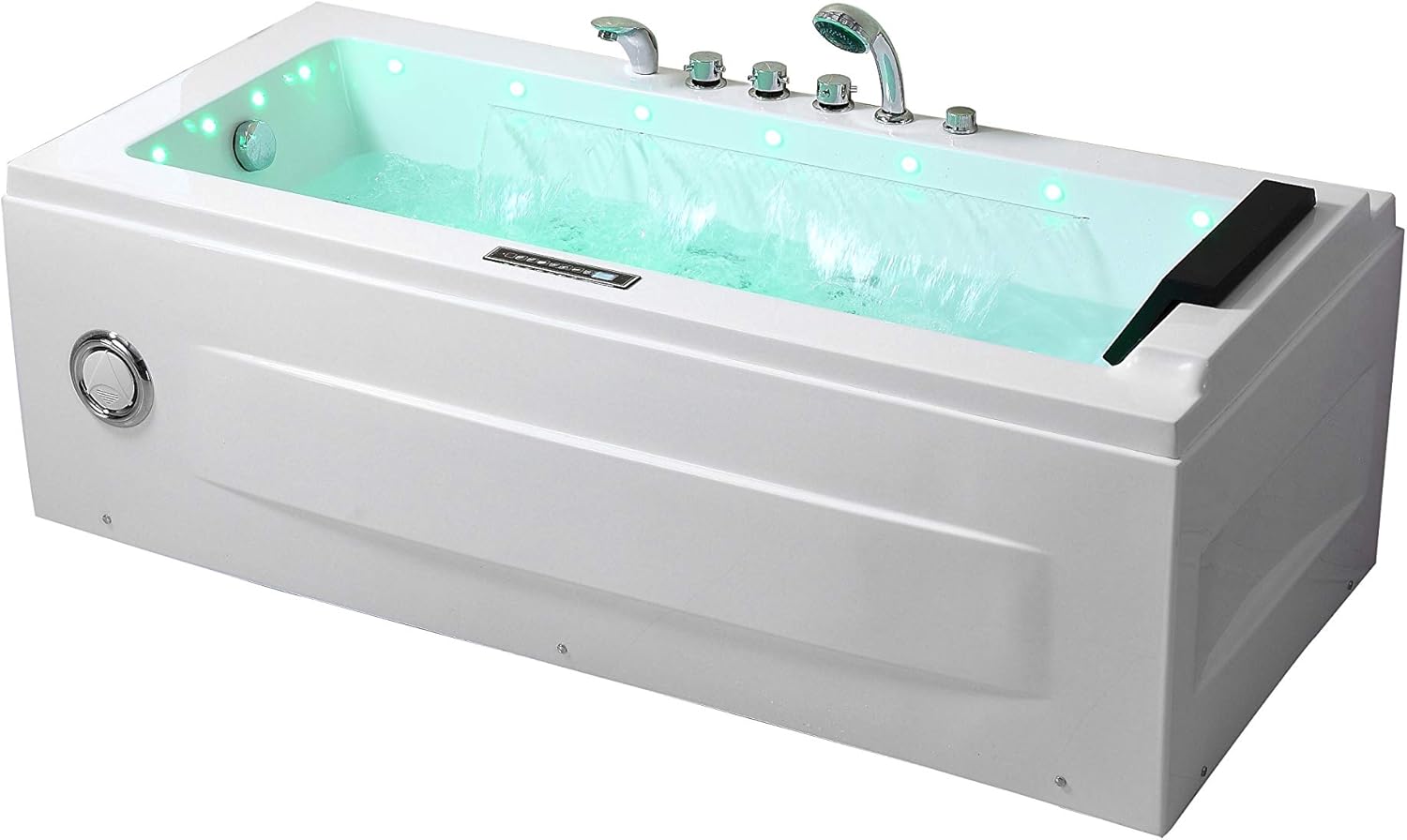 Empava 67" Jacuzzi Tub Luxury Water Fall Patented Soaking Massage SPA