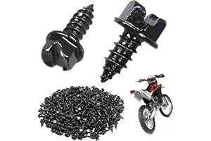 LAKAPRE Winter Ice & Snow Tire Heavy Duty Studs Spikes (#8) 3/8" Traction Screws 300 Pack - for Racing Dirt Bikes, ATVs, Motorcycles, and Snowmobiles Tracks