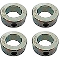 AZSSMUK 7/8" Bore Zinc Plated Shaft Collars Solid Steel Set Screws Style