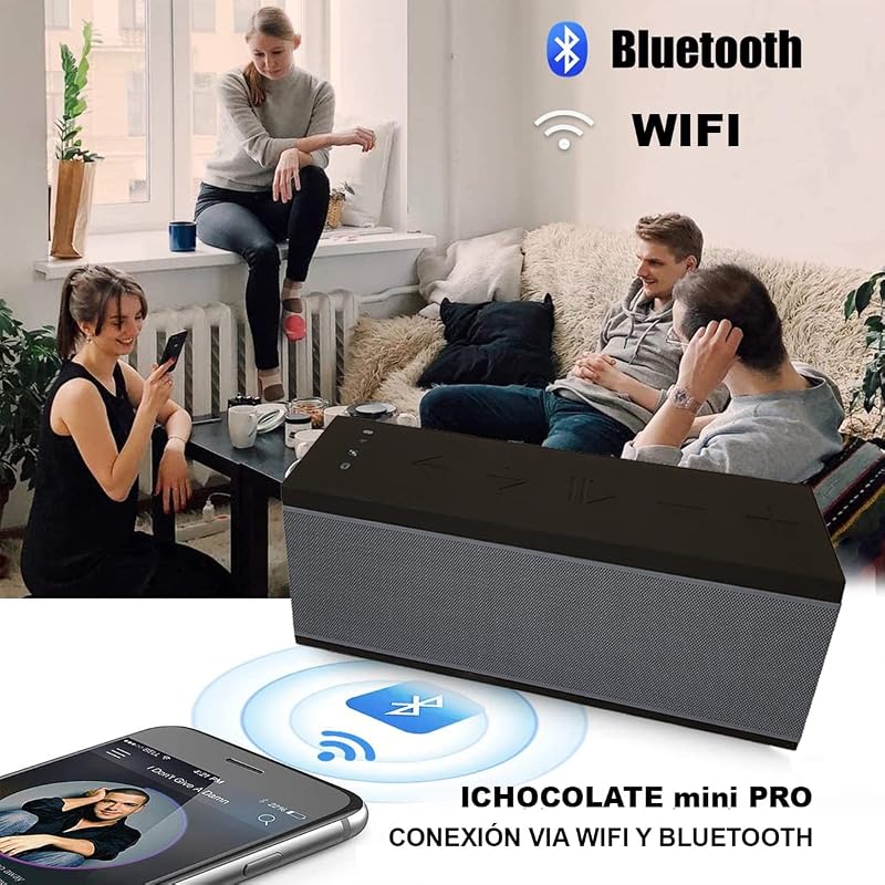 BSL-miniPRO Wi-Fi Portátil & Coluna Bluetooth | Compatível Mãos-Livres | para uma Grande Variedade de Dispositivos Móveis | Microfone Incorporado| Mini Bateria Alimentada por USB | Porta USB — foto 4 de 6