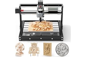 TWOTREES TTC3018 CNC Router Machine 3-Axis Engraving Machine Metal Engraver GRBL Control with Built-in WiFi, 775 Spindle Motor, Engraver Desktop CNC for Wood, Acrylic, Plastic, Aluminum, PCB Milling & Carving