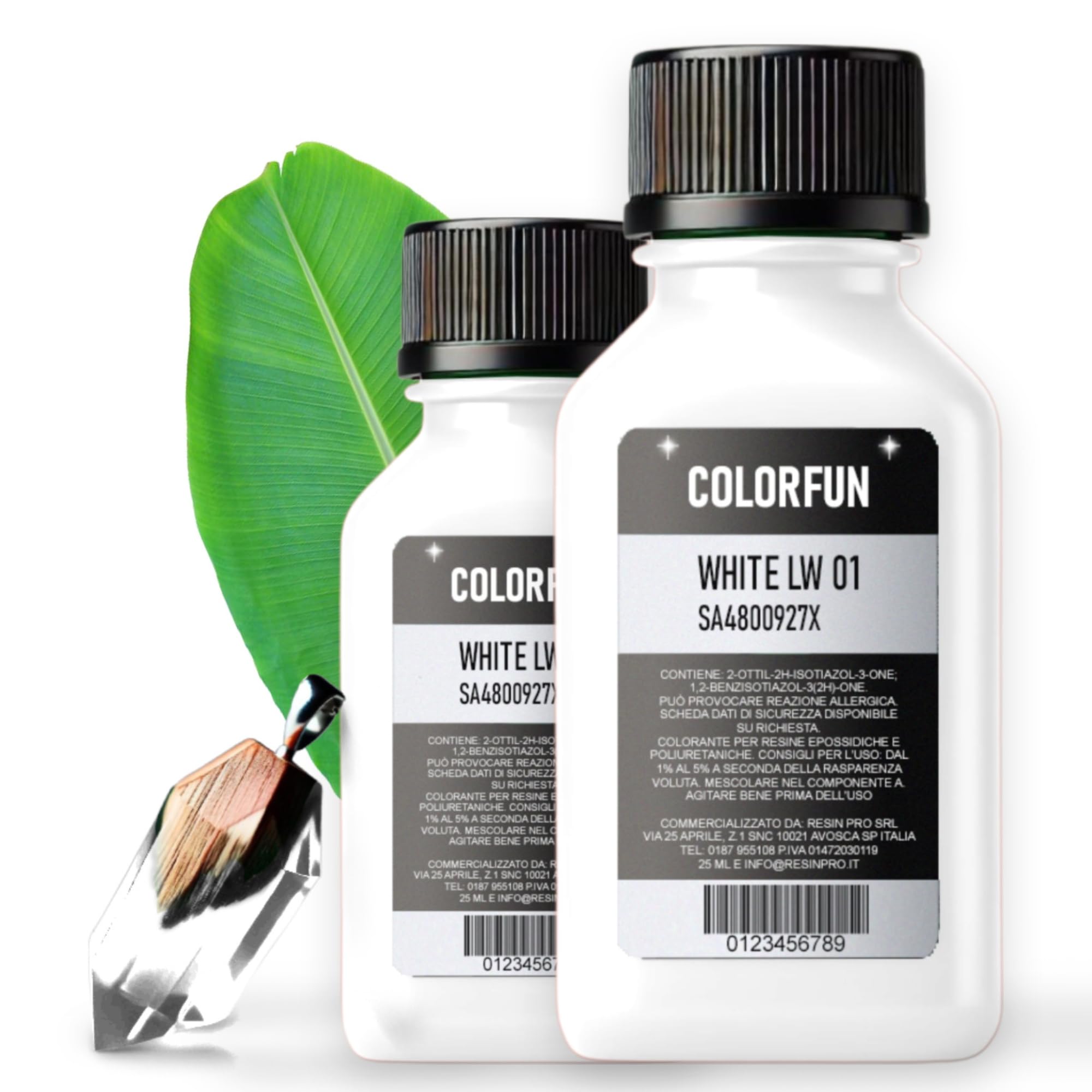 ResinPro Colourfun® Brilliant White – Epoxy Resin Dye | Highly Concentrated Liquid Pigment for Epoxy Resin, Silicone, DIY & Crafts – 100ml