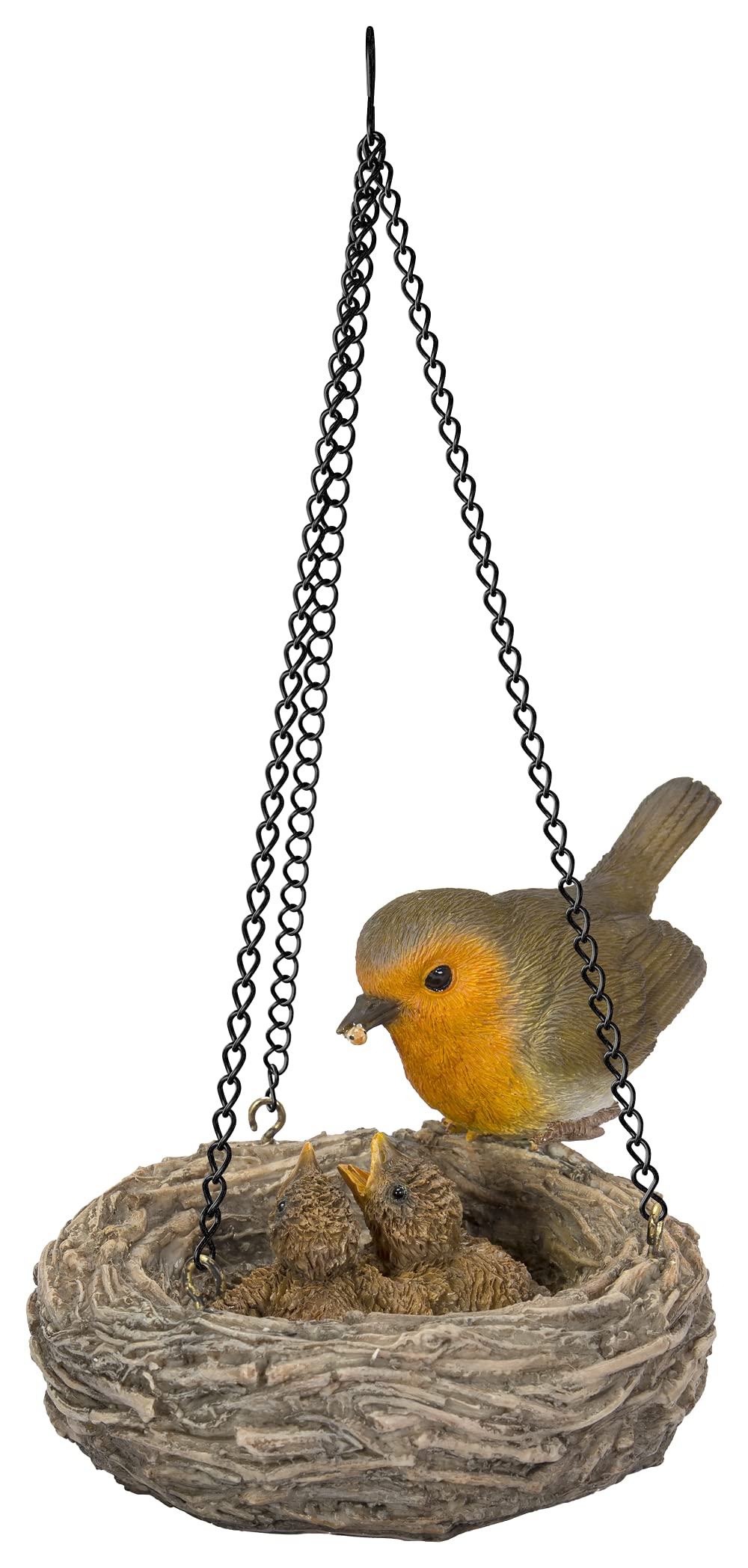 Vivid Arts Garden Friends, Home/Garden Decor. (Hanging Robin's Nest/Chicks) - HGR-019