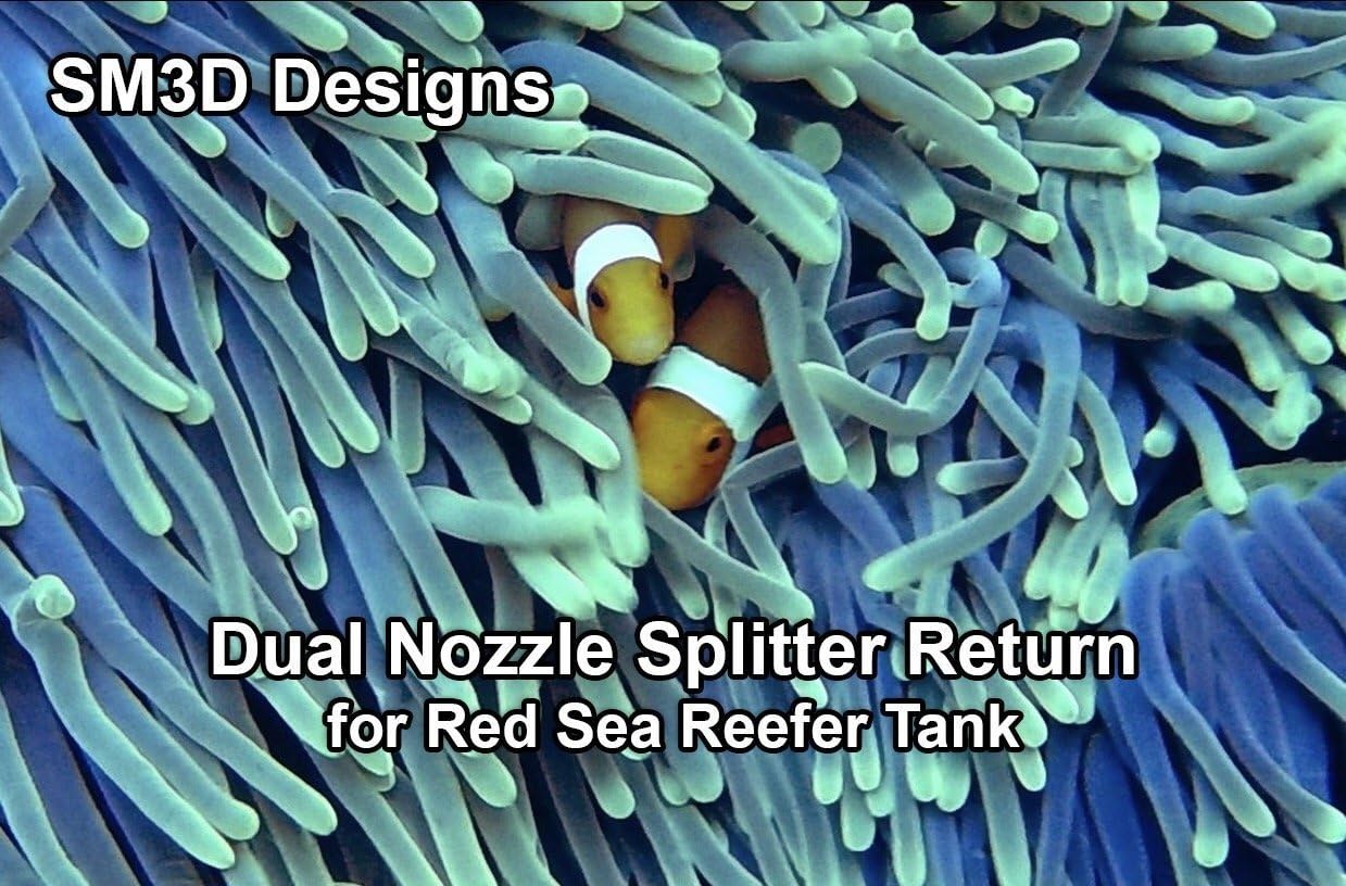 Amazon Com Dual Nozzle Splitter Return Red Sea Nozzle For Reefer Series Fish Tanks Home Improvement