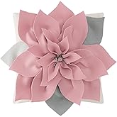 KINGROSE 3D Flower Throw Pillow Cover Home Decorative Pillow Case Handmade Cushion Cover for Couch Bedroom Sofa 18 x 18 Inches Pink