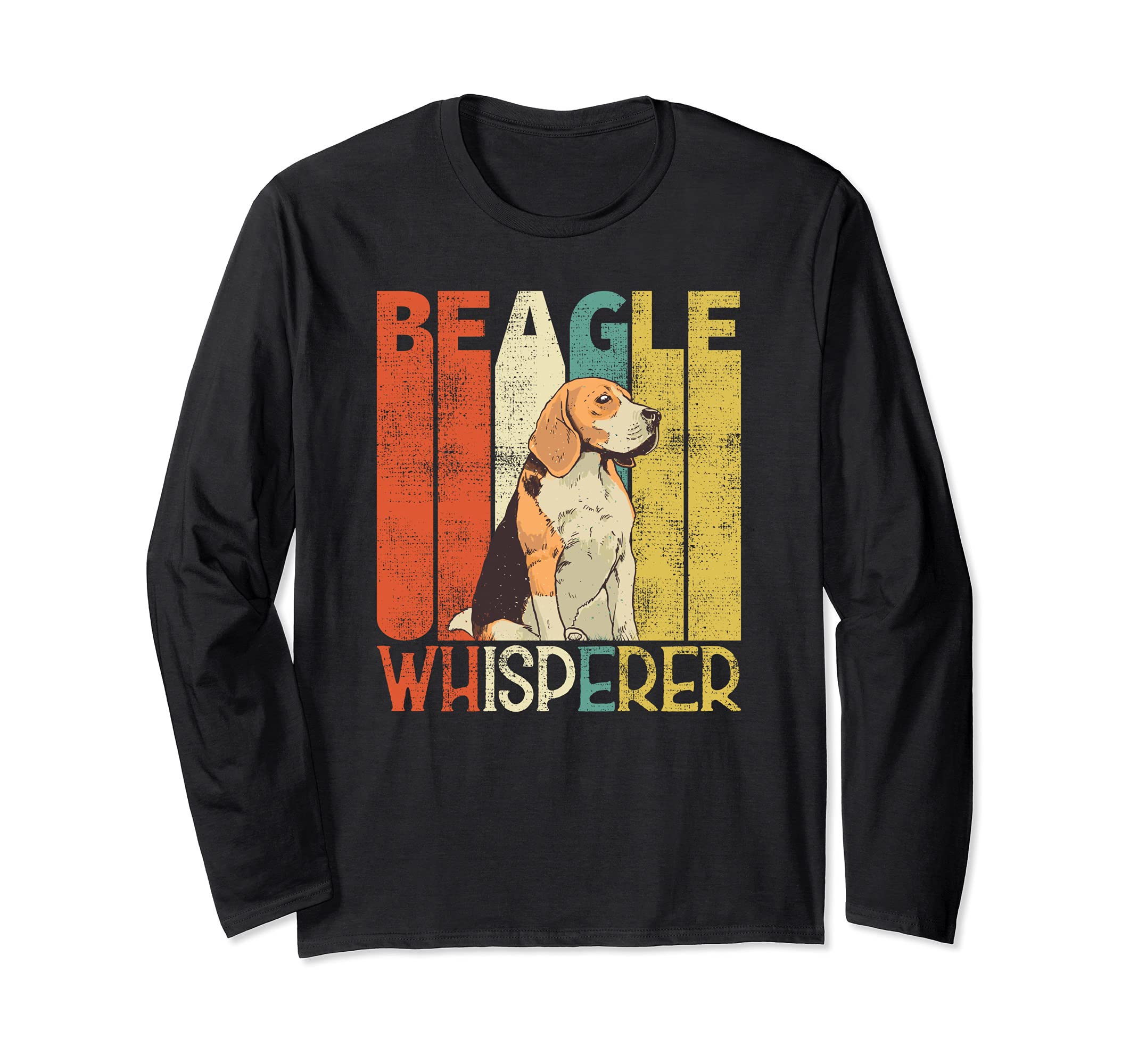 Vintage Beagle Whisperer Retro Dogs Long Sleeve T-Shirt