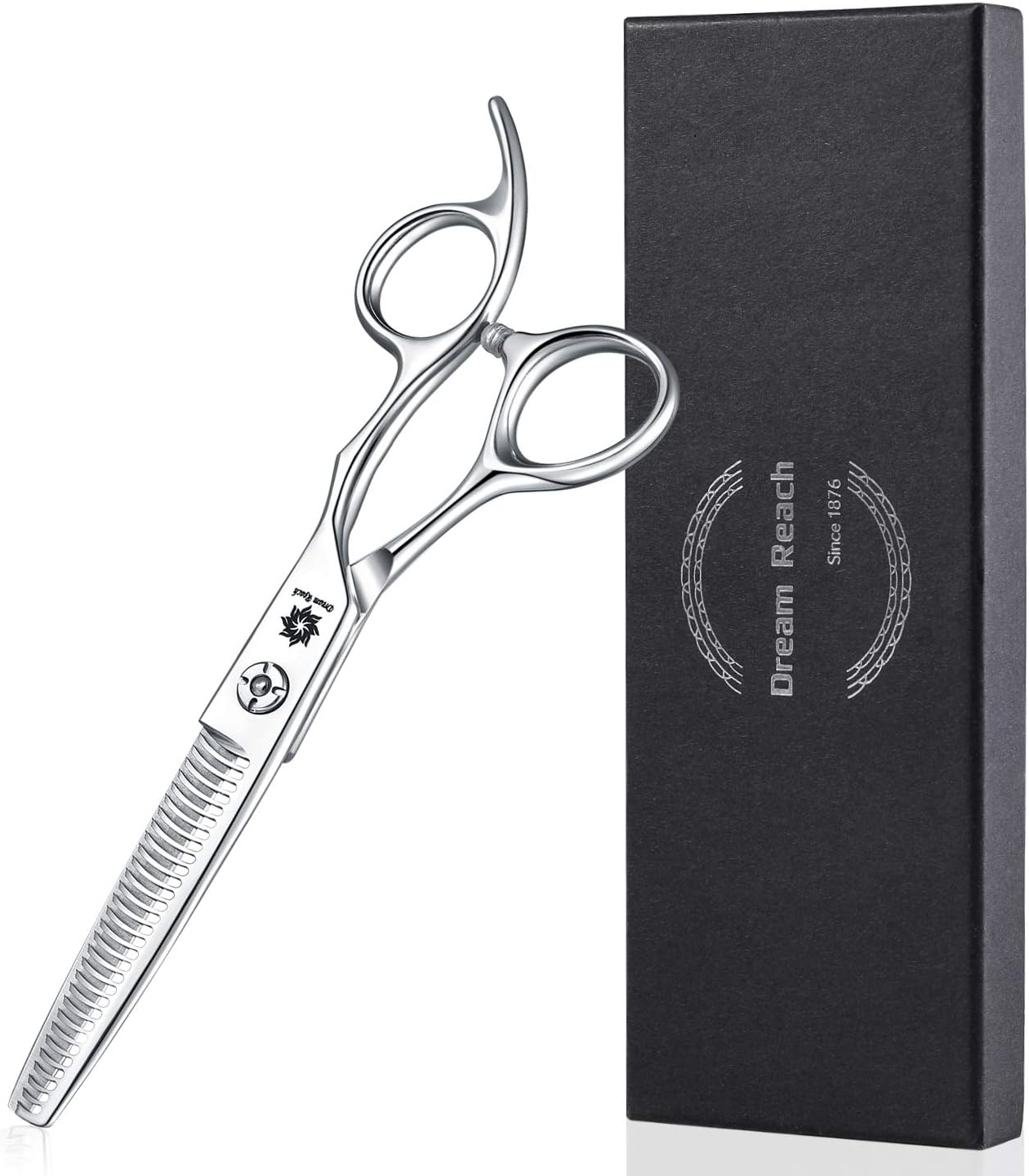 Dream Reach Professional Barber Shears 6.0'' Japanese 440C Steel Thinning Scissor Hair Cutting Scissors Hairdressing Scissors for Wome and Men