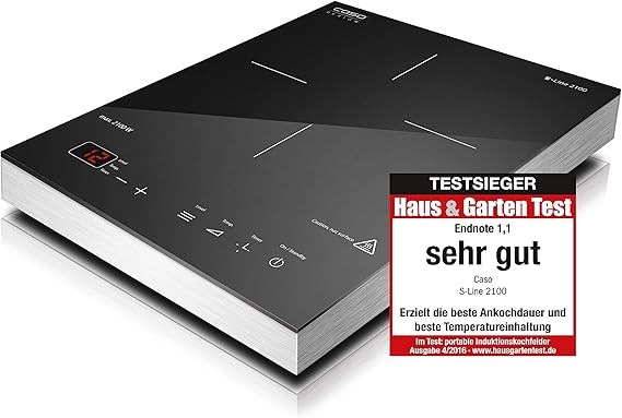 Caso S-Line 2100 - Placa de inducción portátil de un fuego
