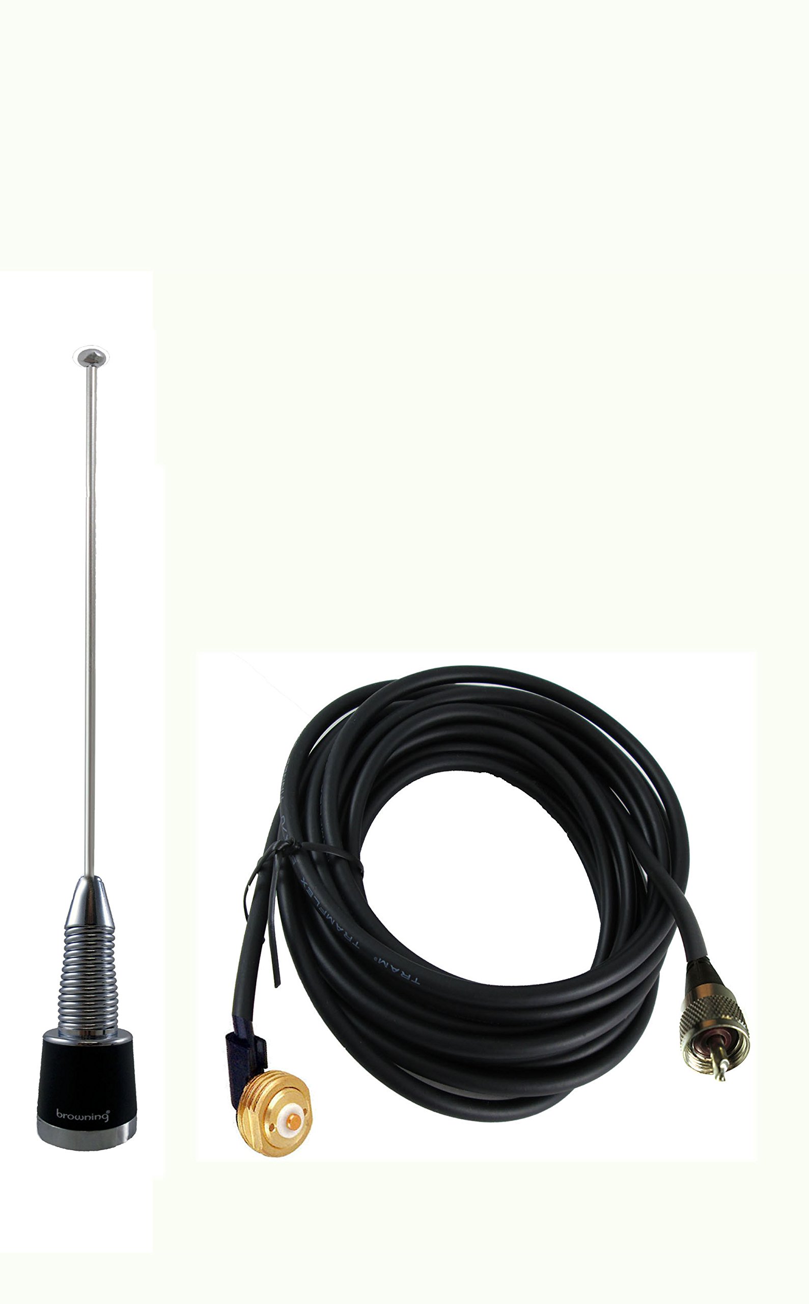 Tram Browning Antenna VHF NMO 1/2 2.4db No Ground Race Car Radio PL259 Kenwood TK790 TK7180