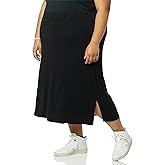 Amazon Essentials Women's Pull-On Knit Midi Skirt (Available in Plus Size)