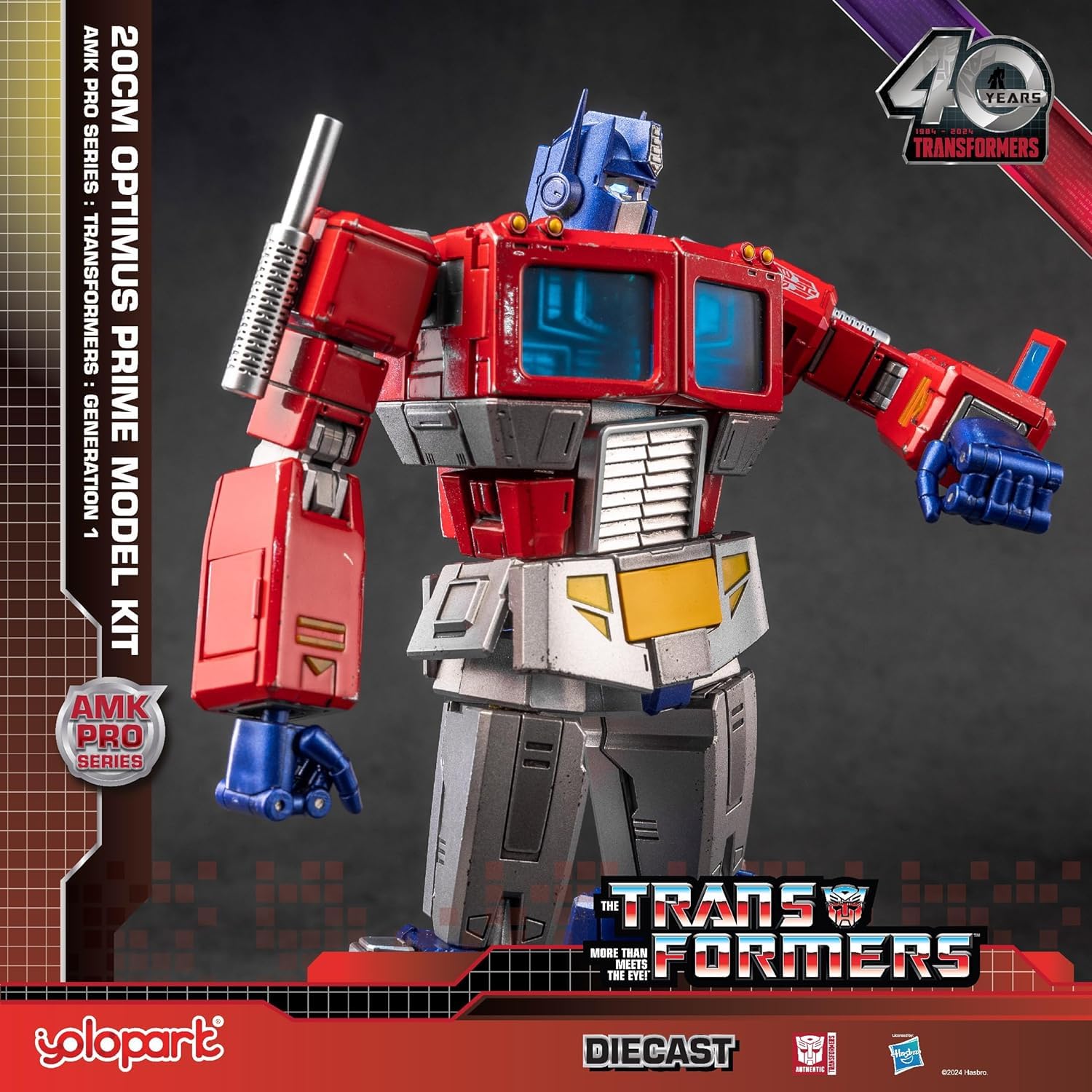 YOLOPARK Transforers G1 Neesis Prie con aras ejoradas, figura de