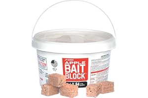 JT EATON Bait Block Apple Flavor Rodenticide – 4 lb. Pail – Effective Rodent Control Bait Blocks – Long-Lasting and Easy to Use