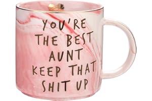 Hendson Aunt Gifts from Niece, Nephew - You're The Best Aunt Keep That S Up - Funny Gift for Aunts - BAE Best Aunt Ever Gifts for Birthday - Great Auntie Gifts - Favorite Aunt Mug, Ceramic Coffee Cup