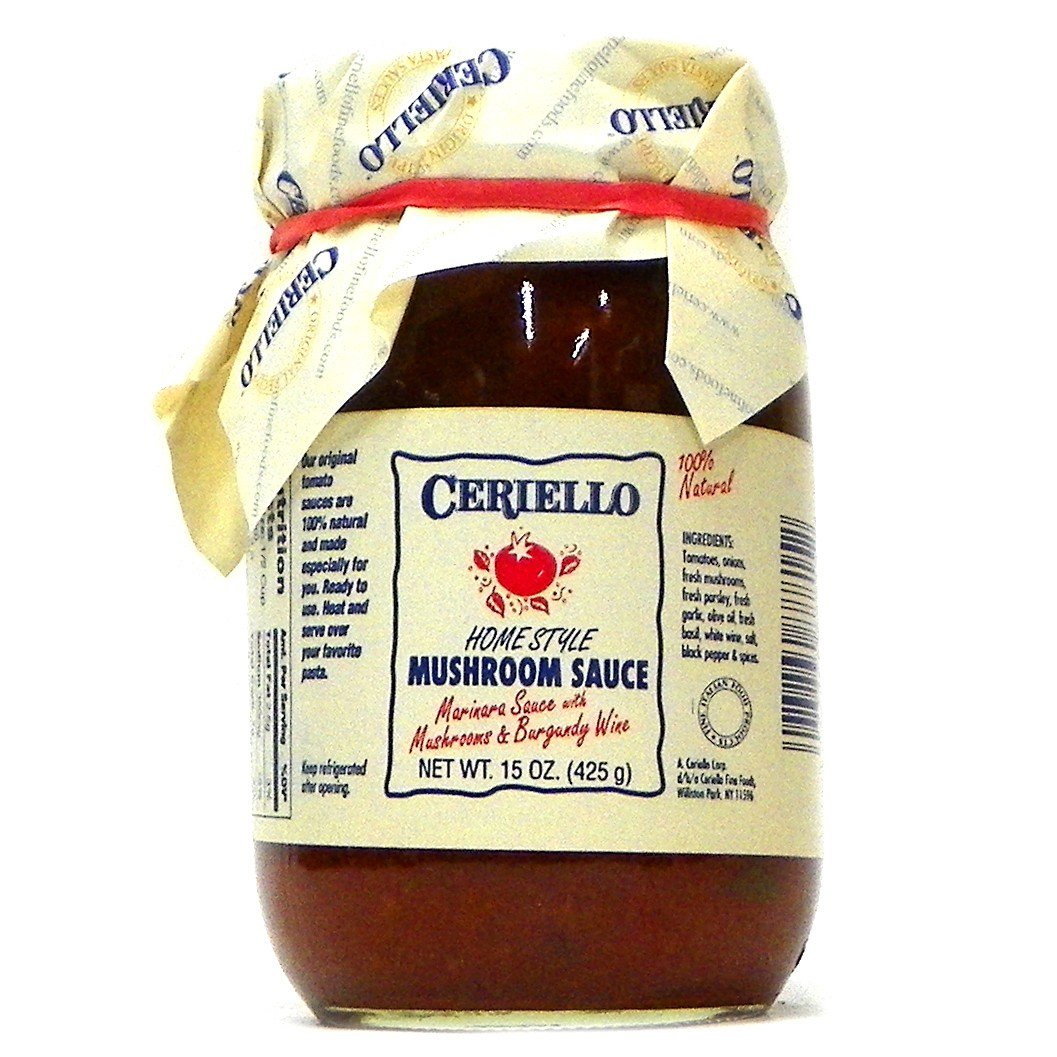Ceriello Fine Foods, Homestyle Mushroom Sauce, Marinara