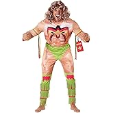 Morph Ultimate Warrior Costume, WWE Costumes for Adults, Adult Wrestling Costume, Halloween Costumes for Men